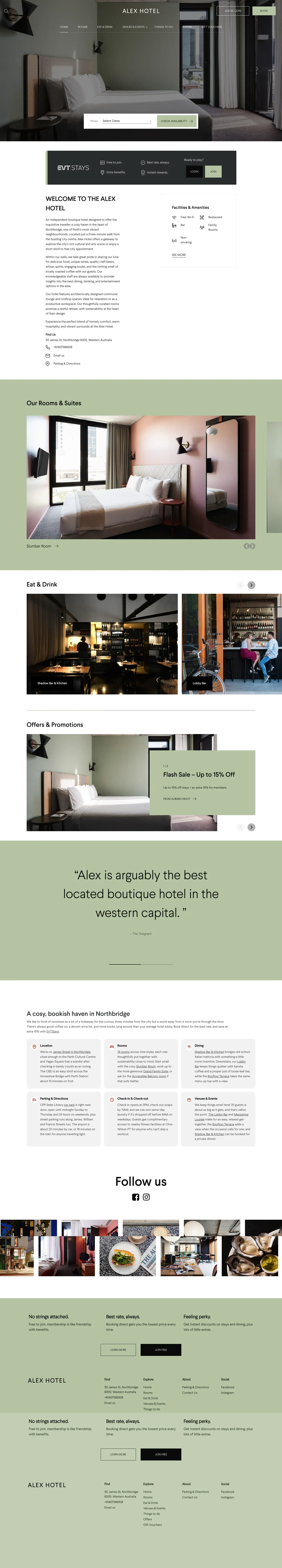Homepage of Alex Hotel