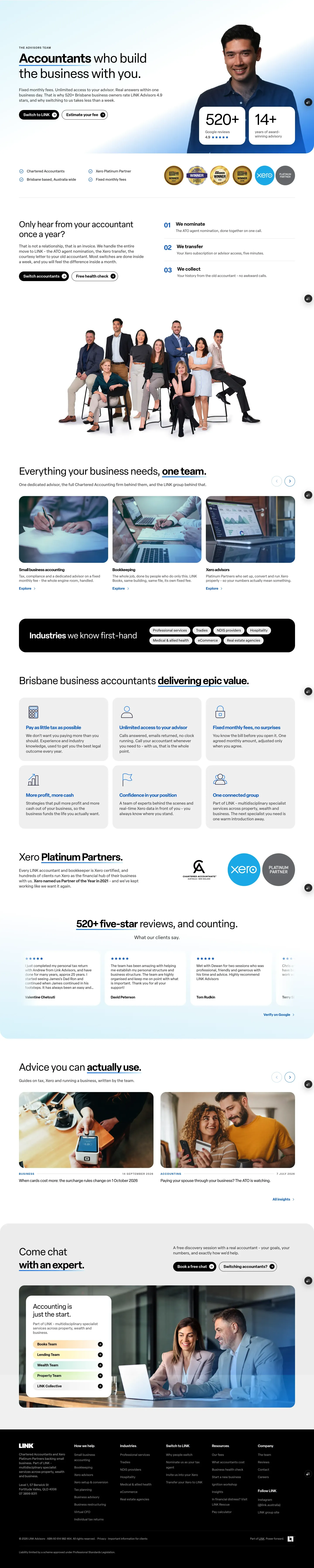 Homepage of LINK