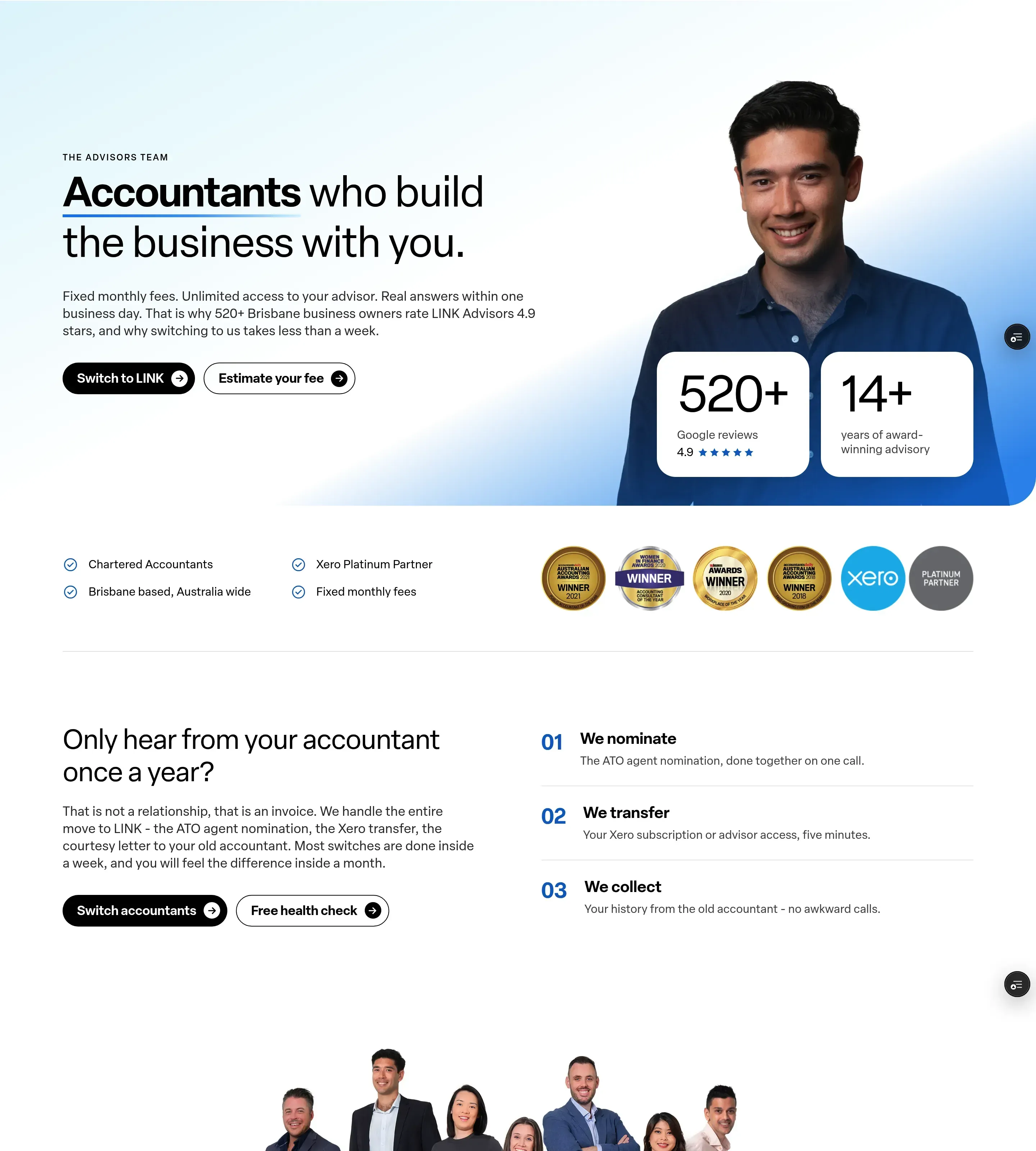 Homepage of LINK