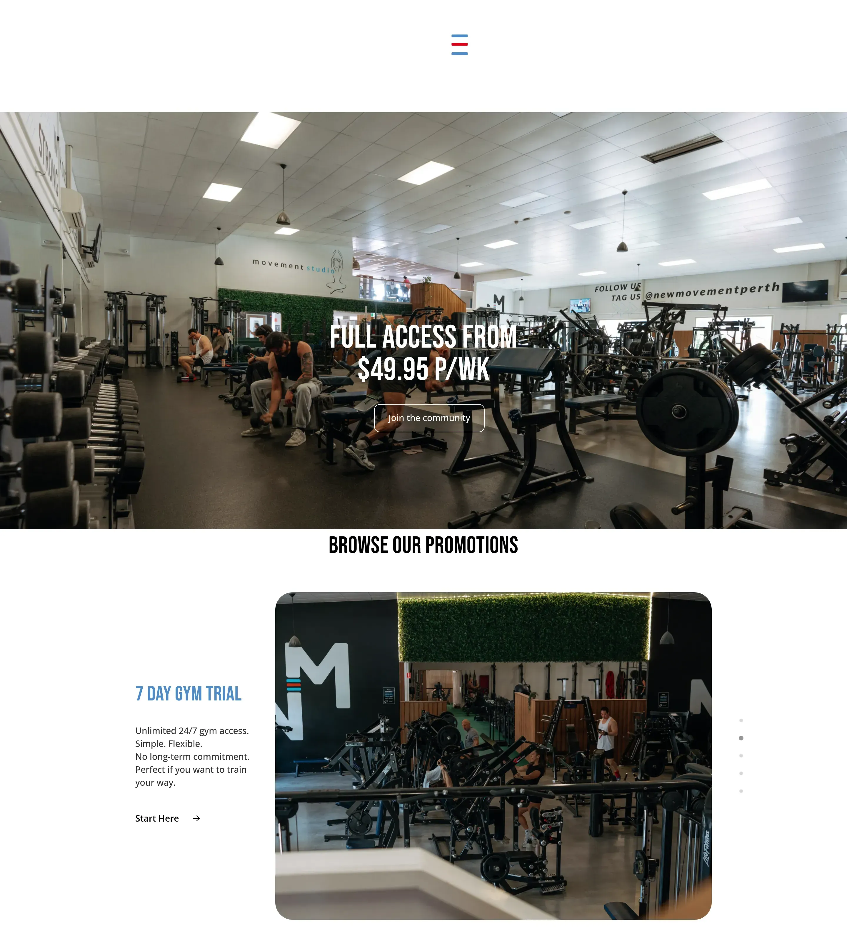 Homepage of New Movement