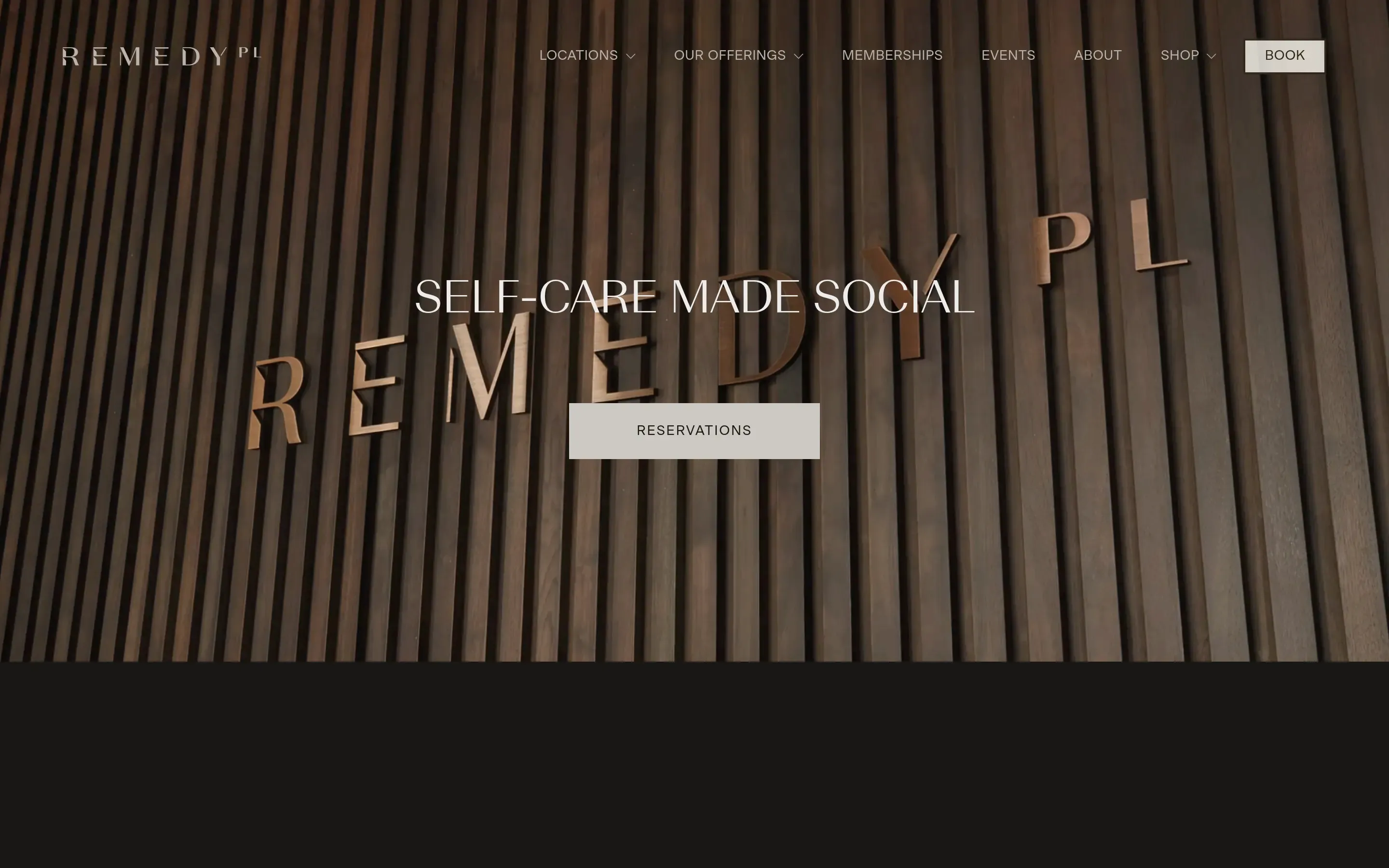 Homepage of Remedy Place