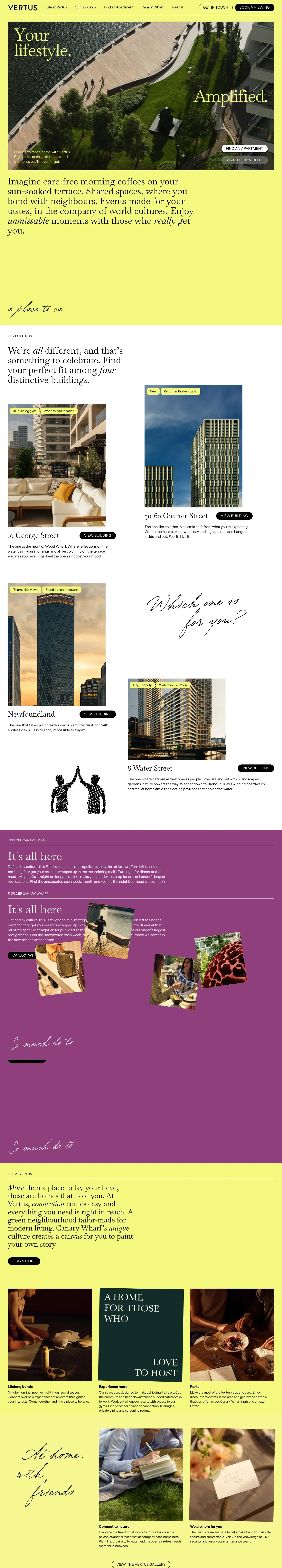 Homepage of Vertus