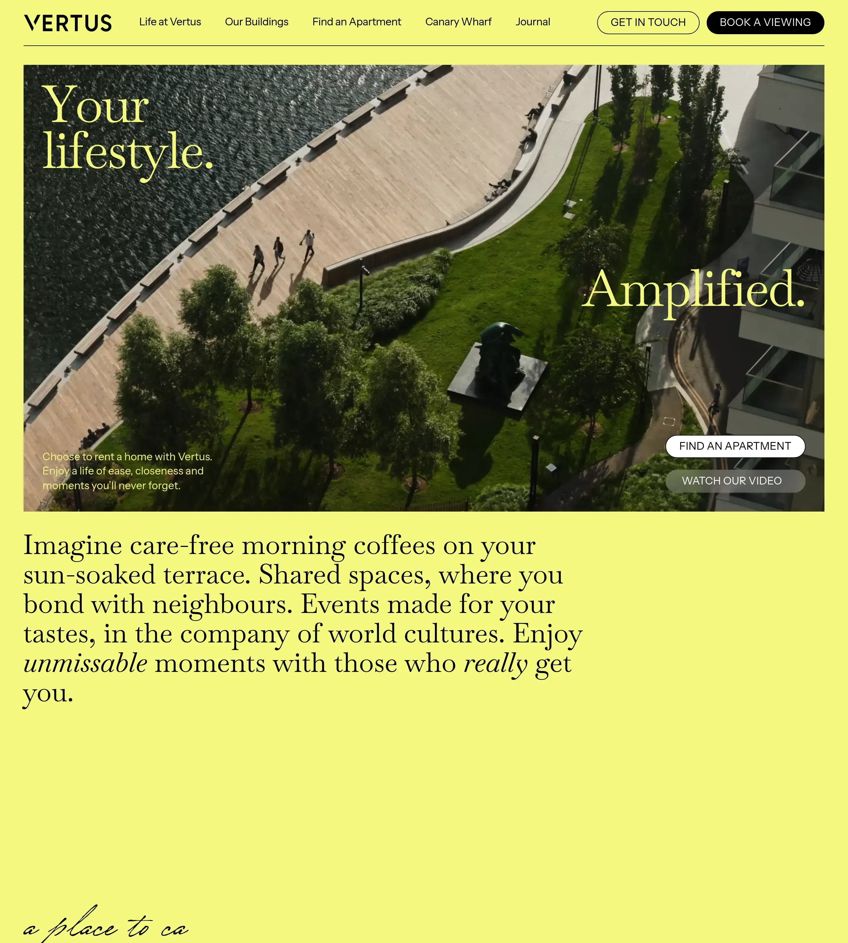 Homepage of Vertus