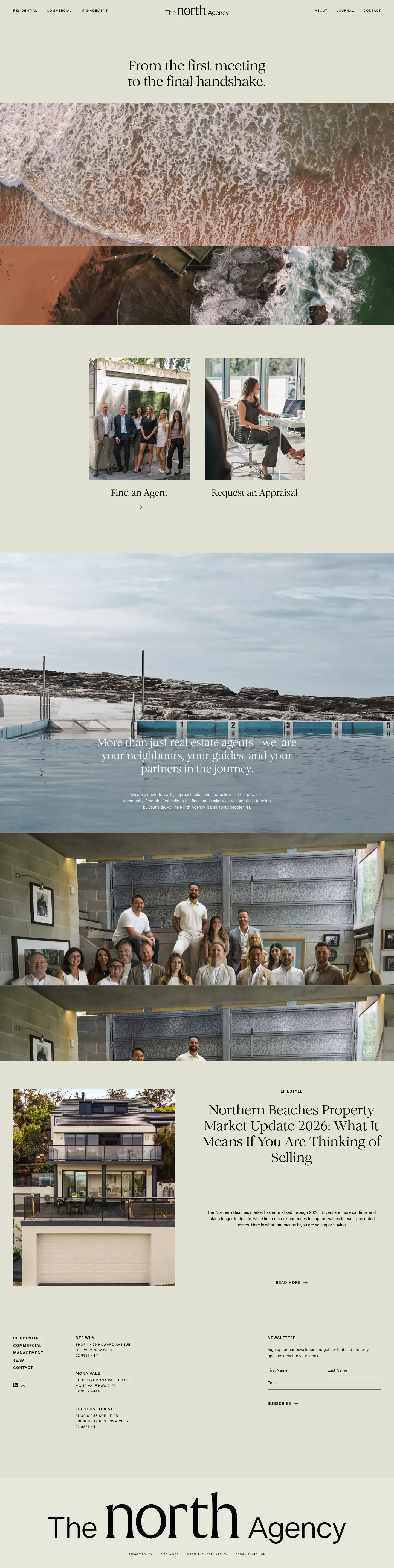 Homepage of The North Agency
