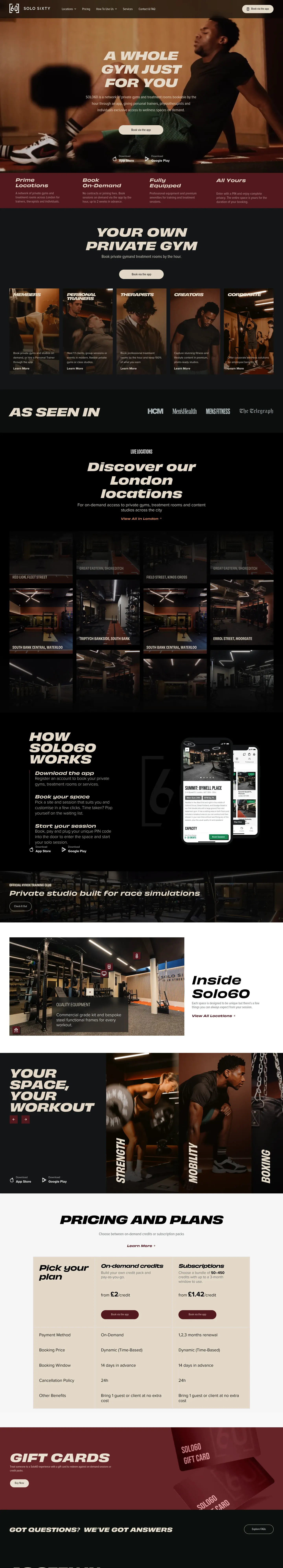 Homepage of SOLO SIXTY