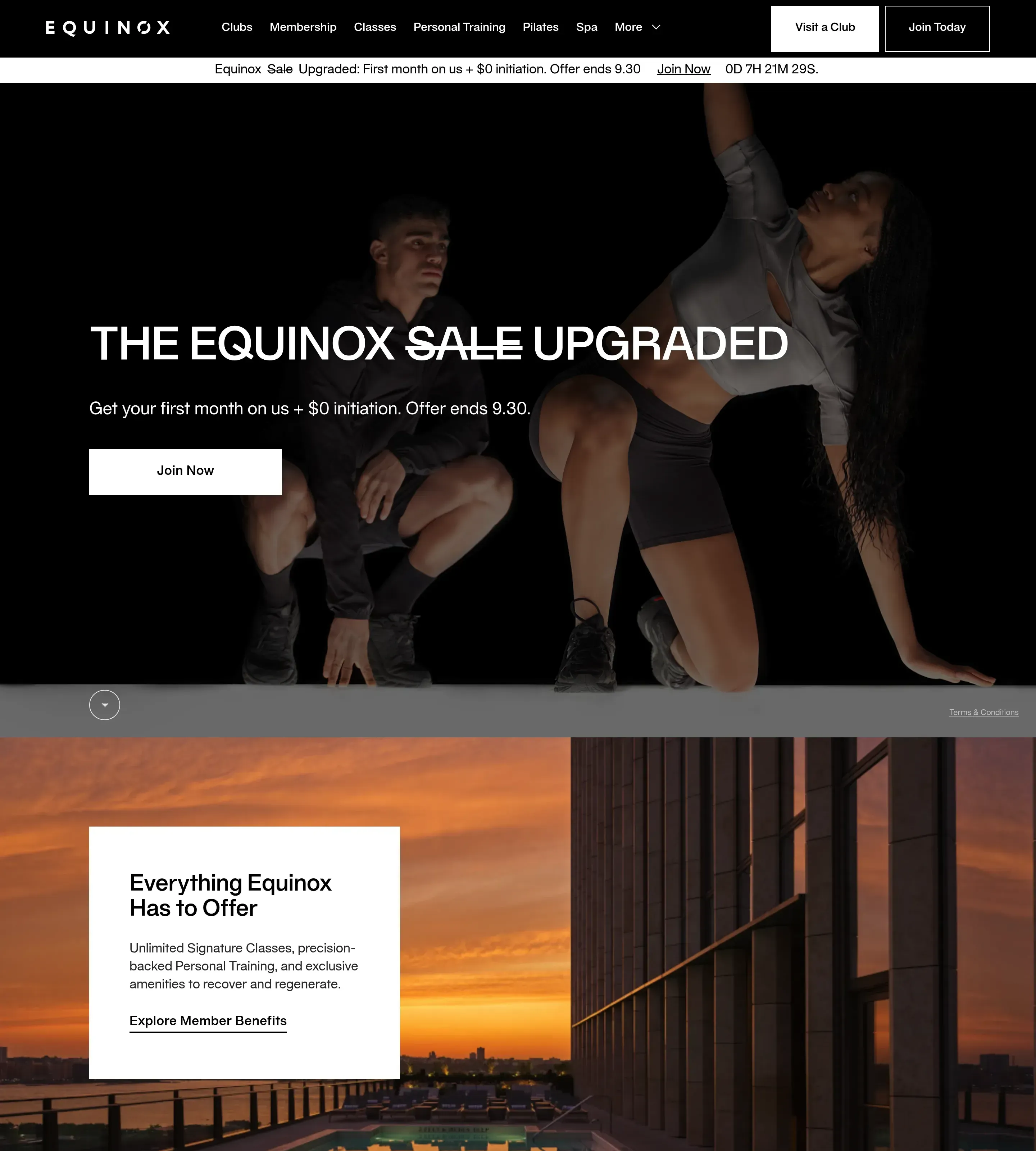 Homepage of Equinox