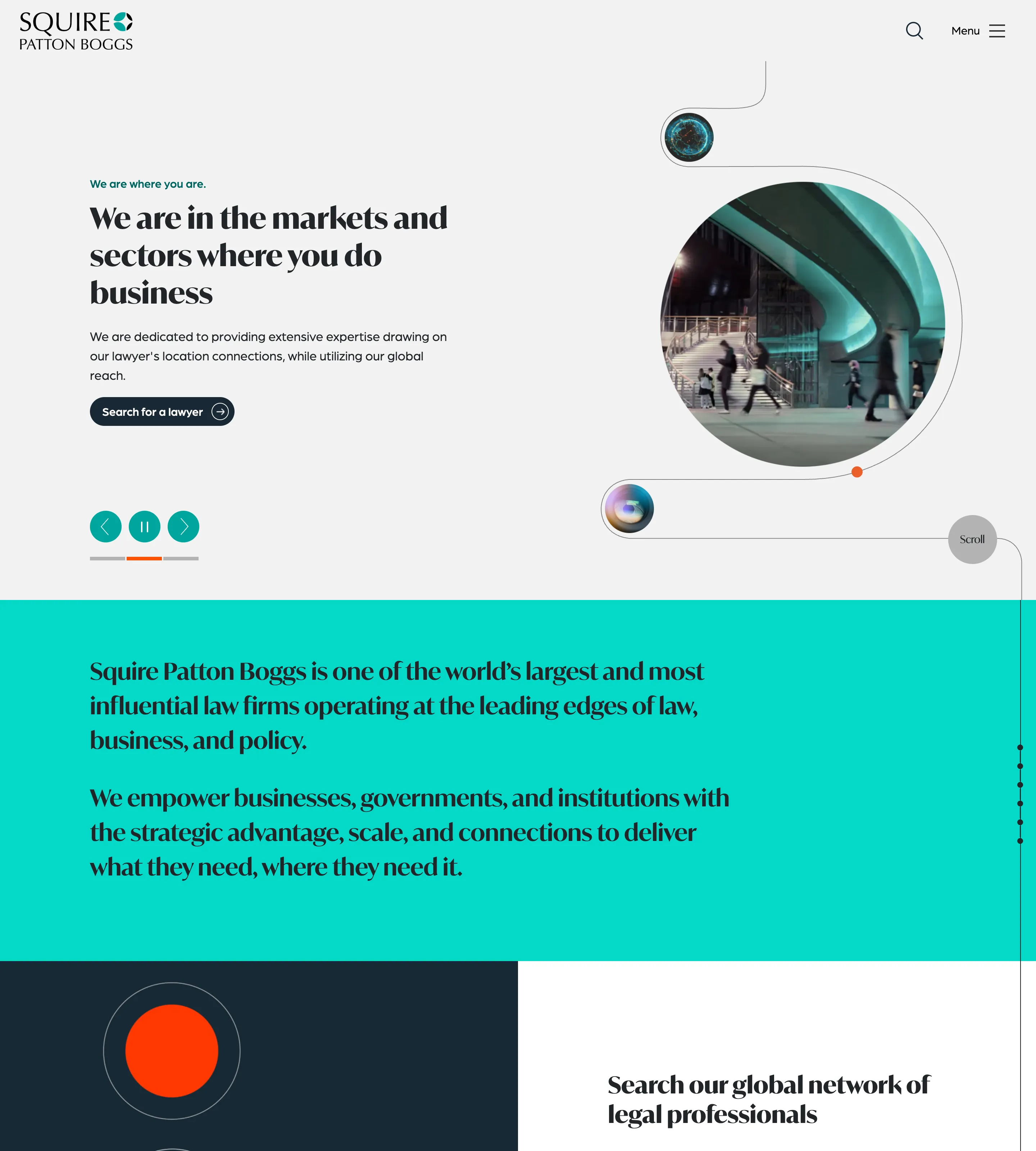 Homepage of Squire Patton Boggs