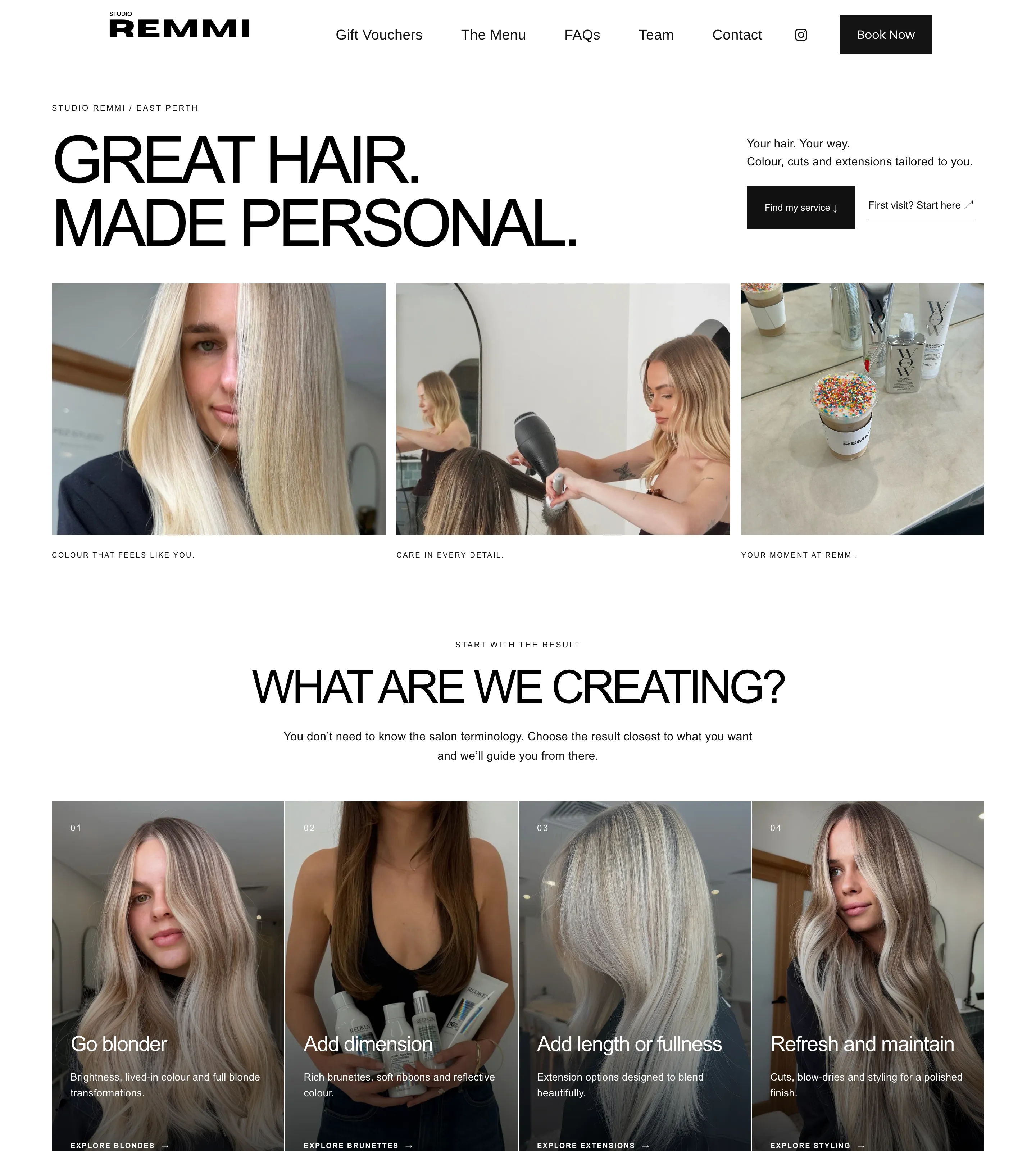 Homepage of Studio REMMI