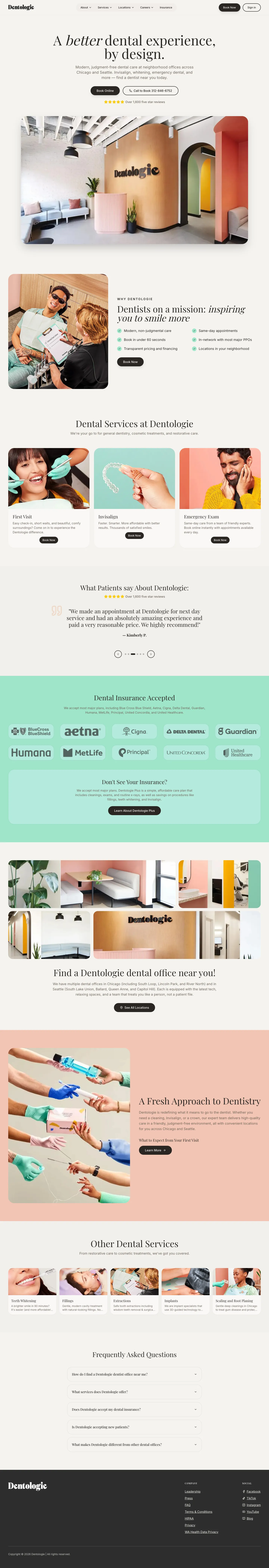 Homepage of Dentologie