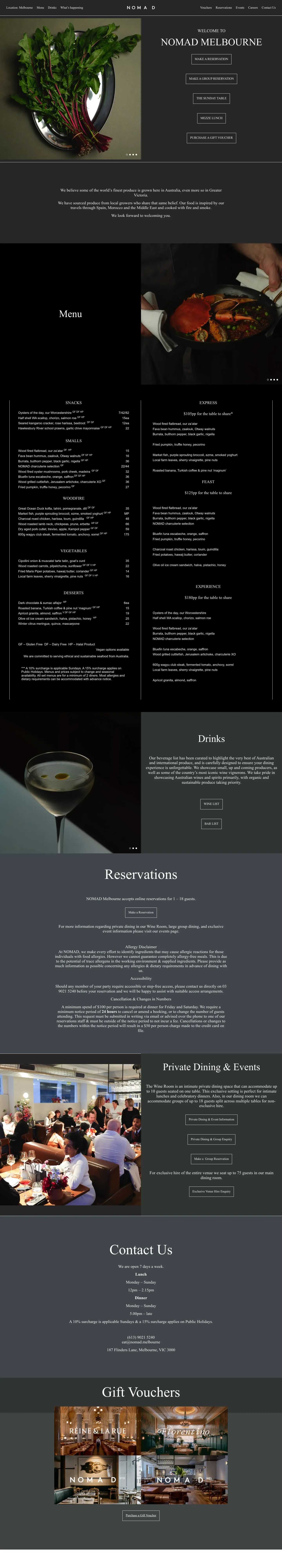Homepage of NOMAD