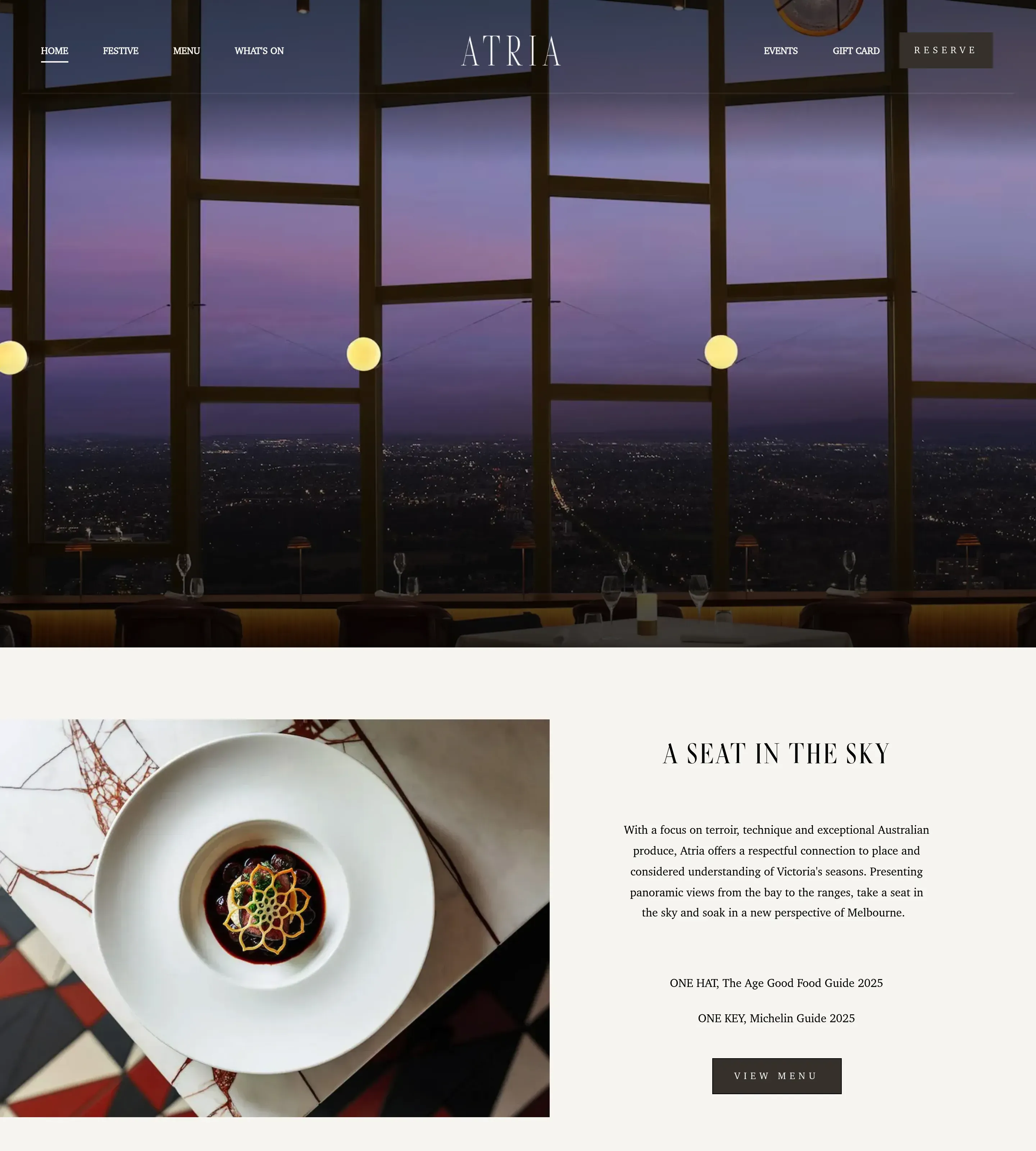 Homepage of ATRIA