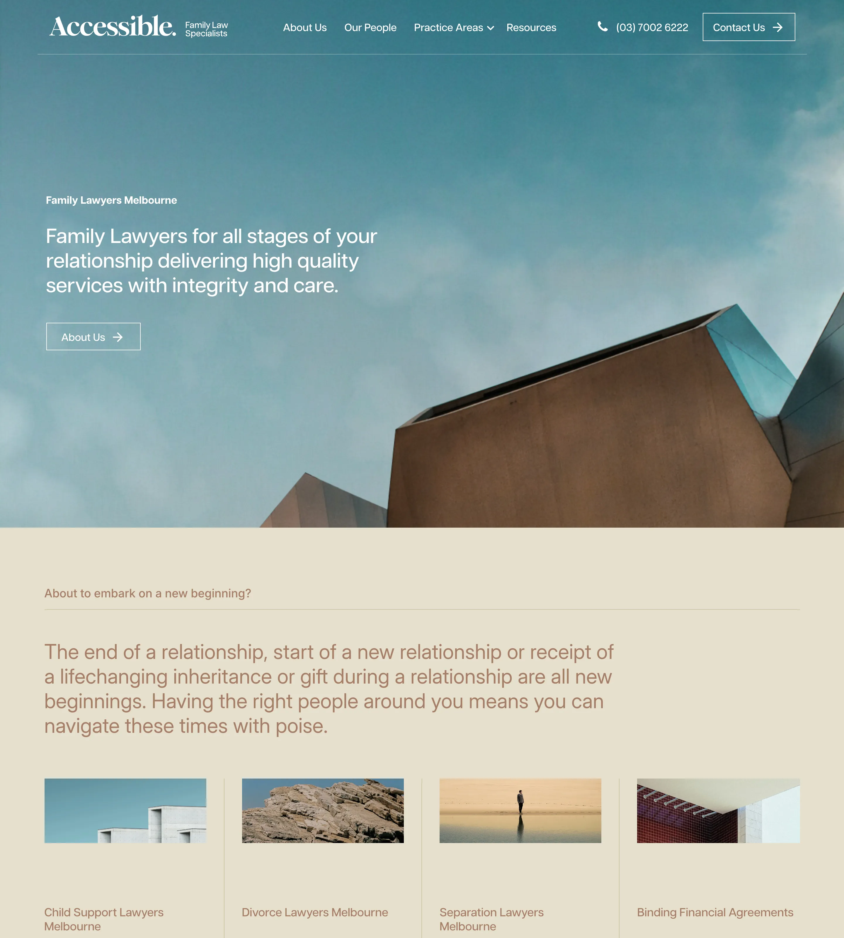 Homepage of Accessible Family Law
