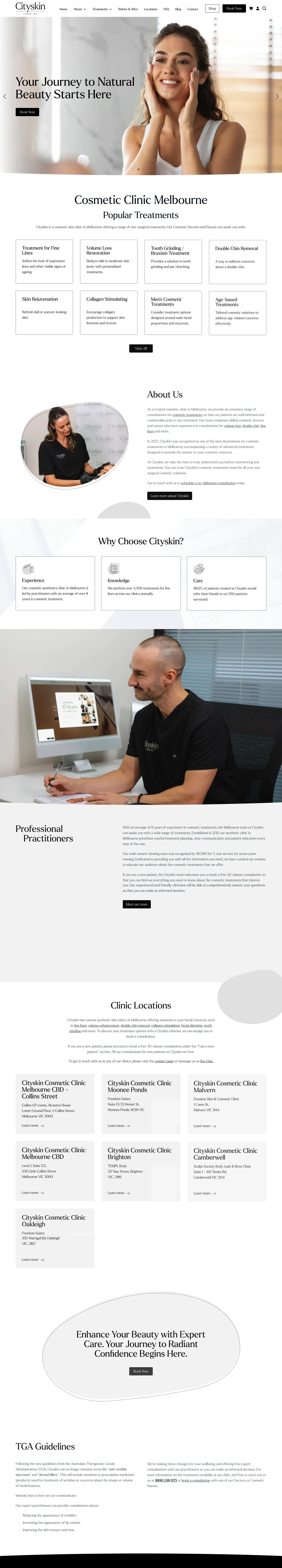 Homepage of City Skin