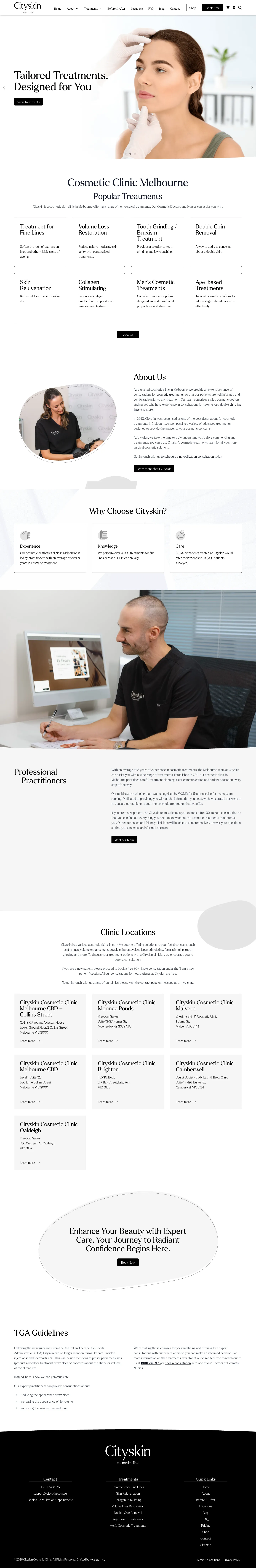 Homepage of Cityskin Cosmetic Clinic