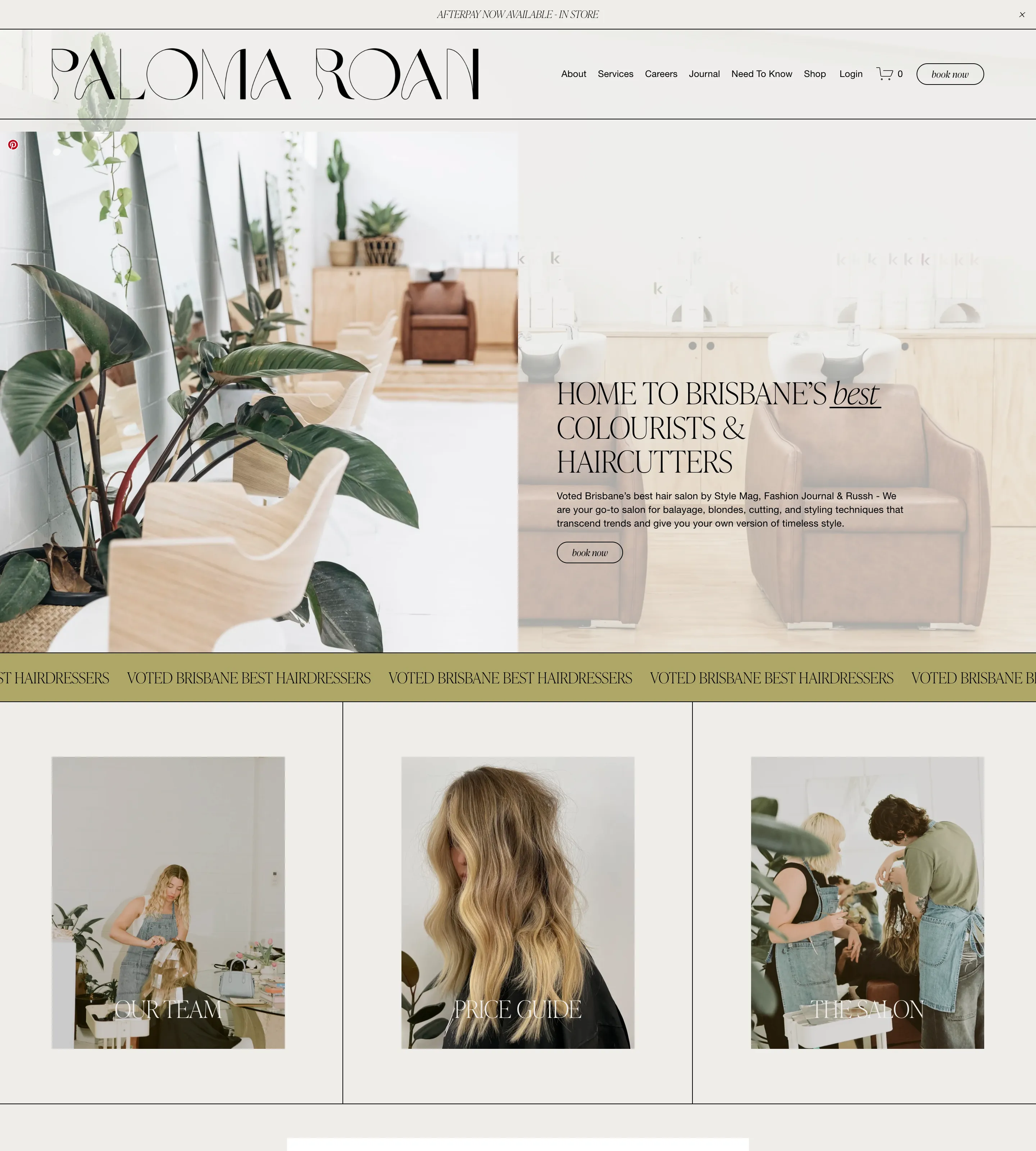 Homepage of Paloma Roan