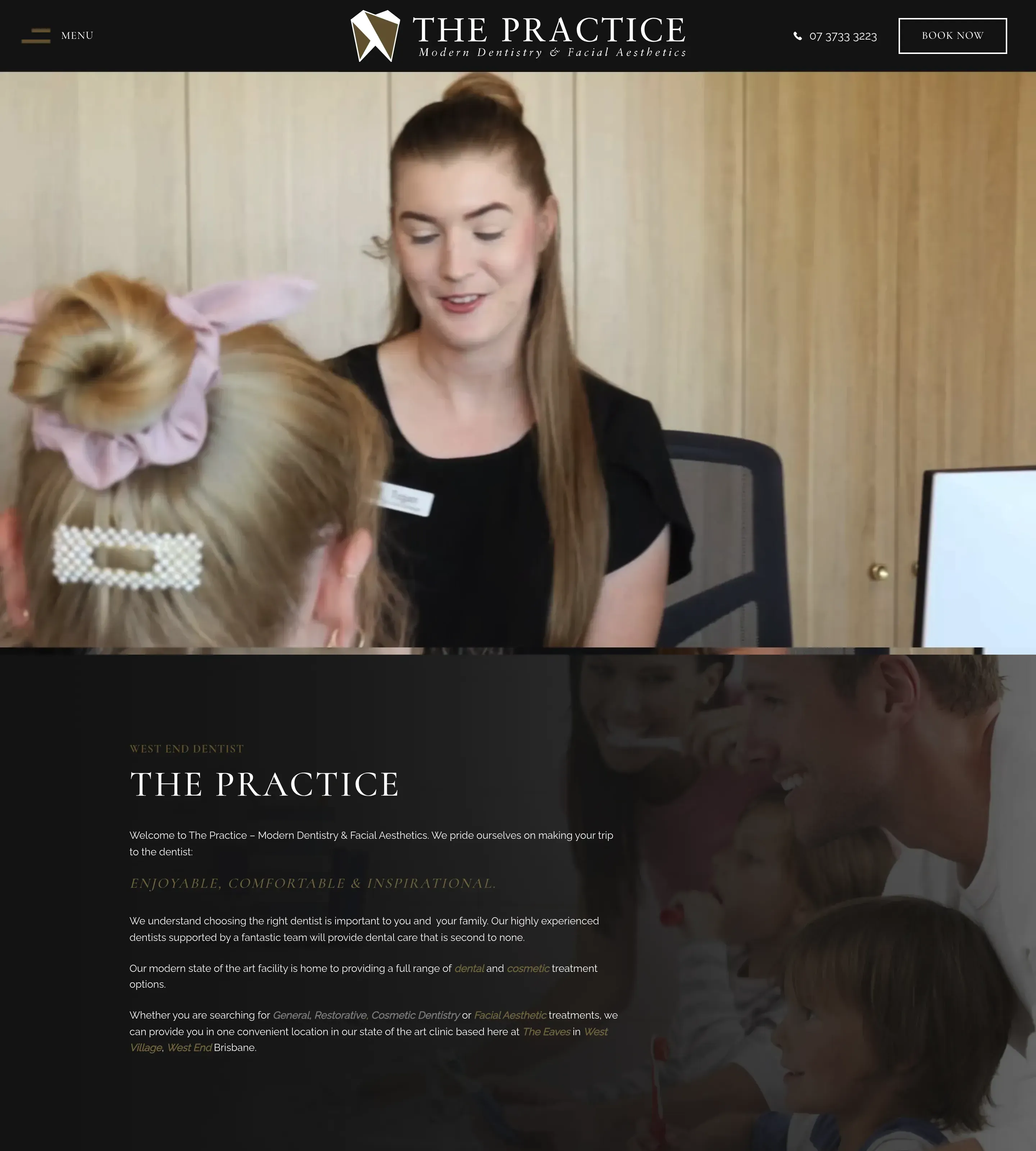 Homepage of The Practice