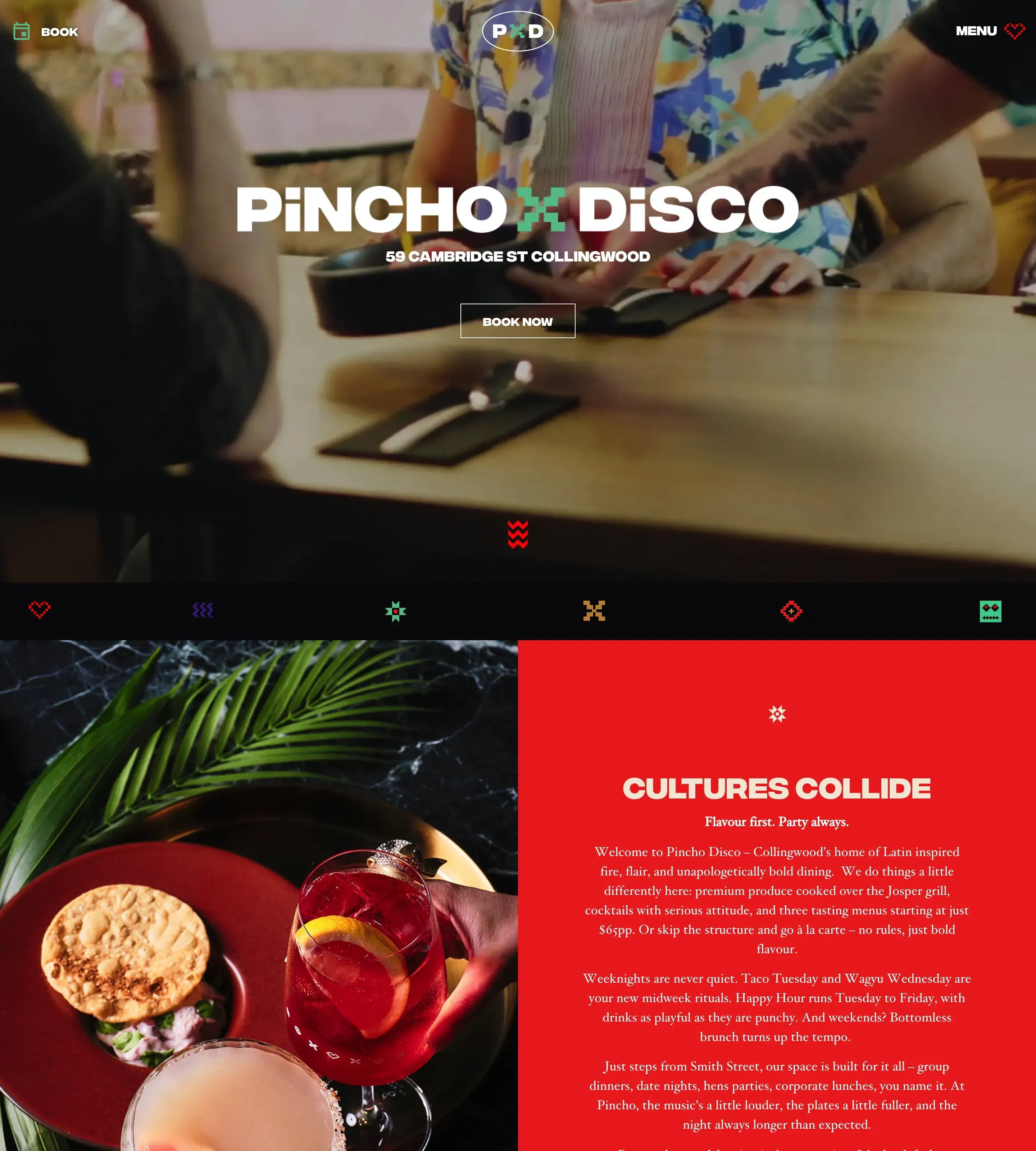 Homepage of Pincho Disco