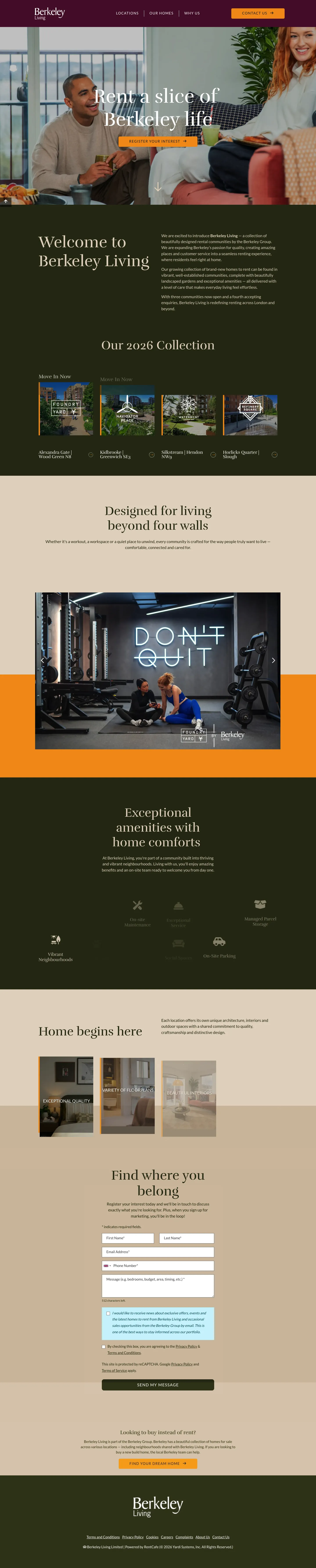 Homepage of Berkeley Living