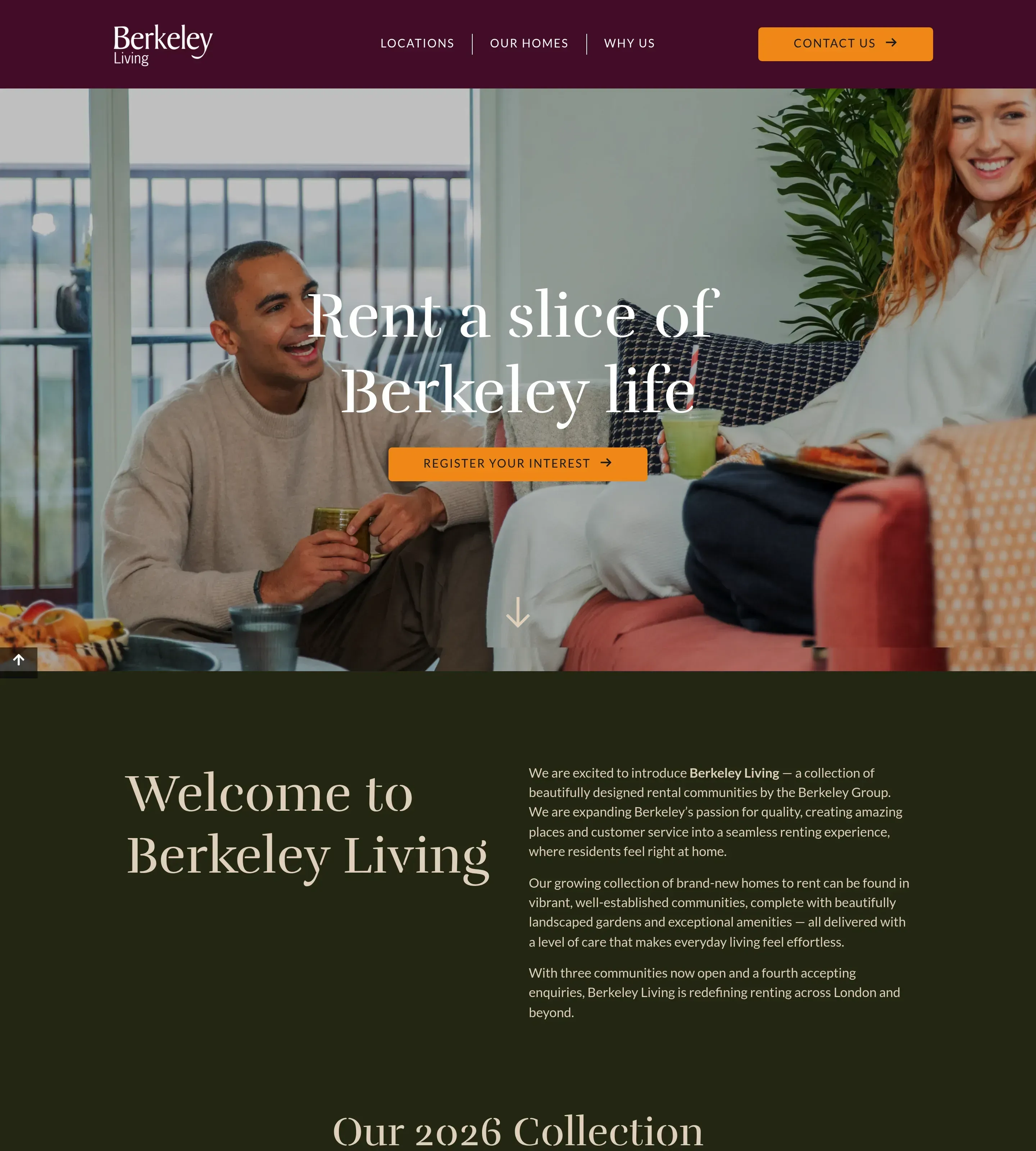 Homepage of Berkeley Living