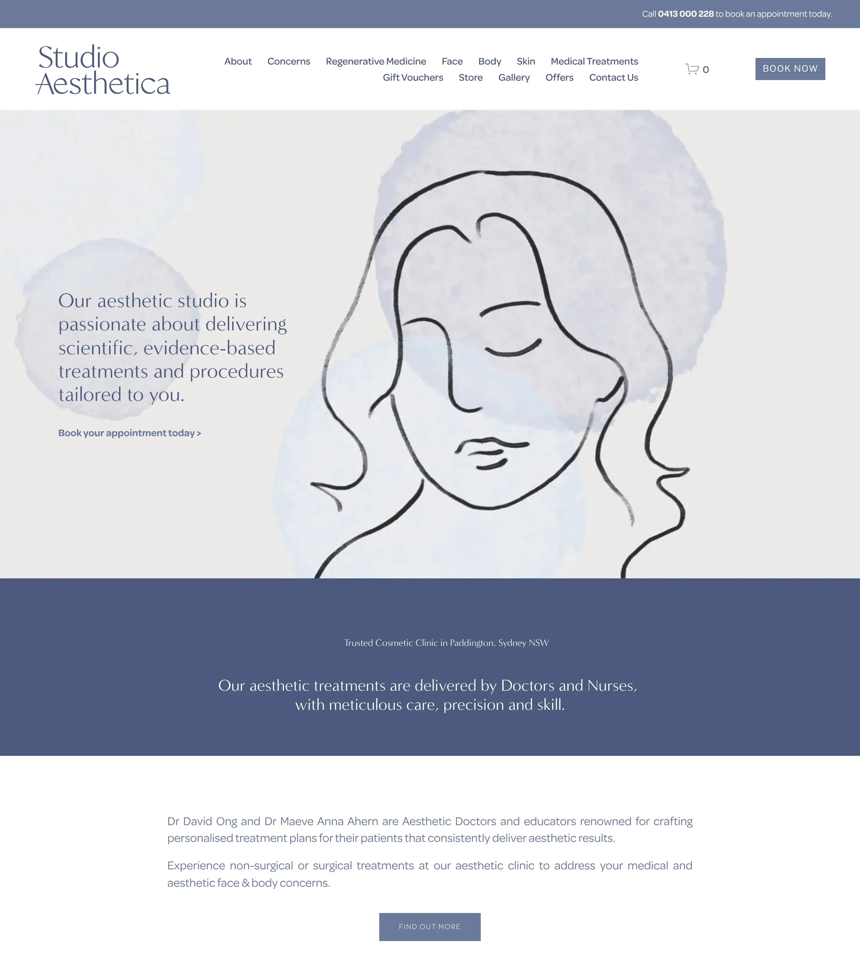 Homepage of Studio Aesthetica