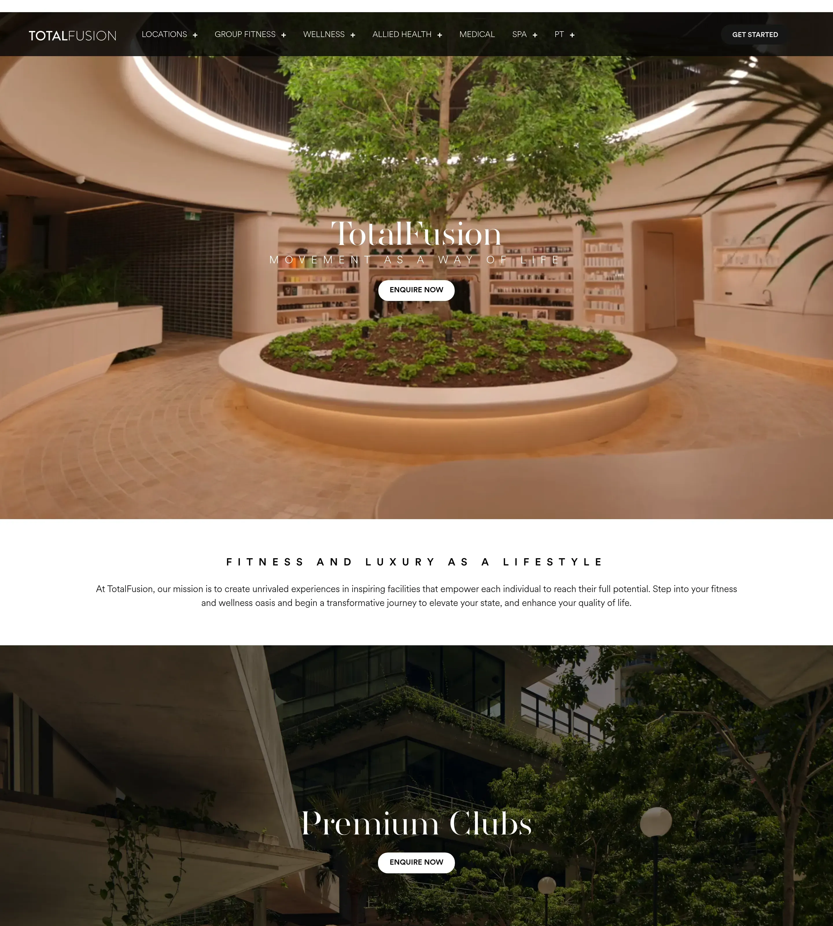 Homepage of Total Fusion