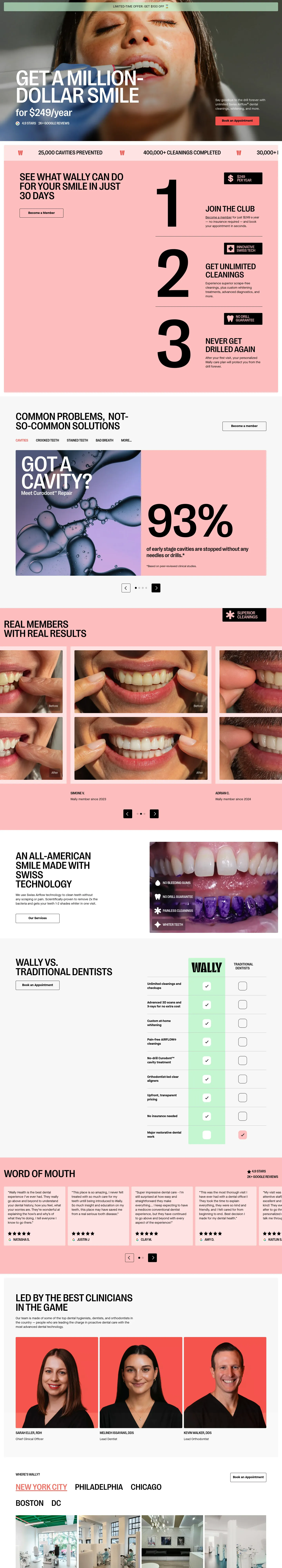 Homepage of WALLY