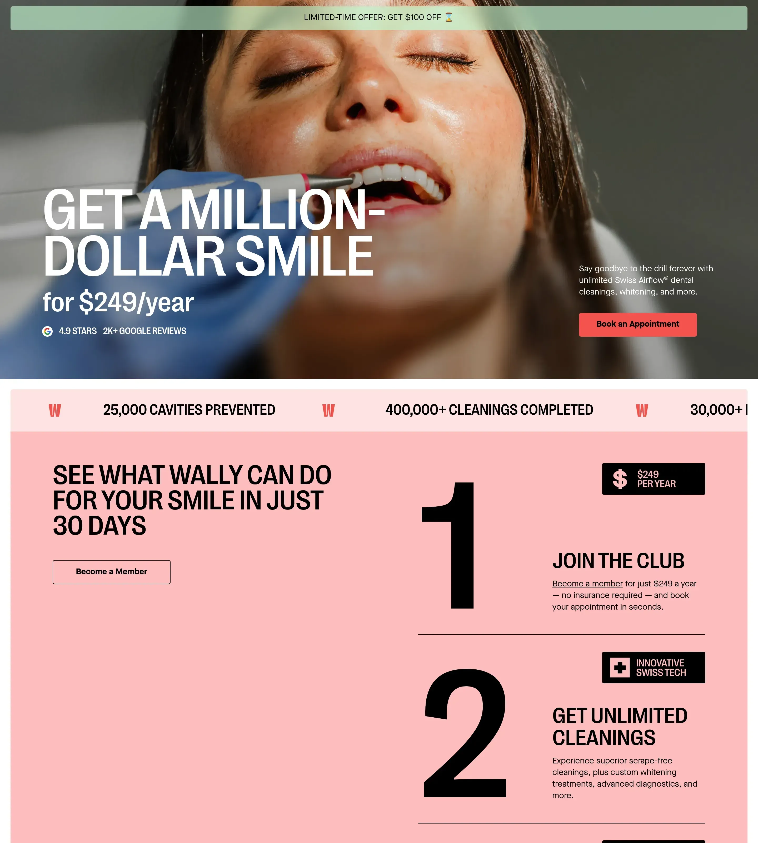 Homepage of WALLY