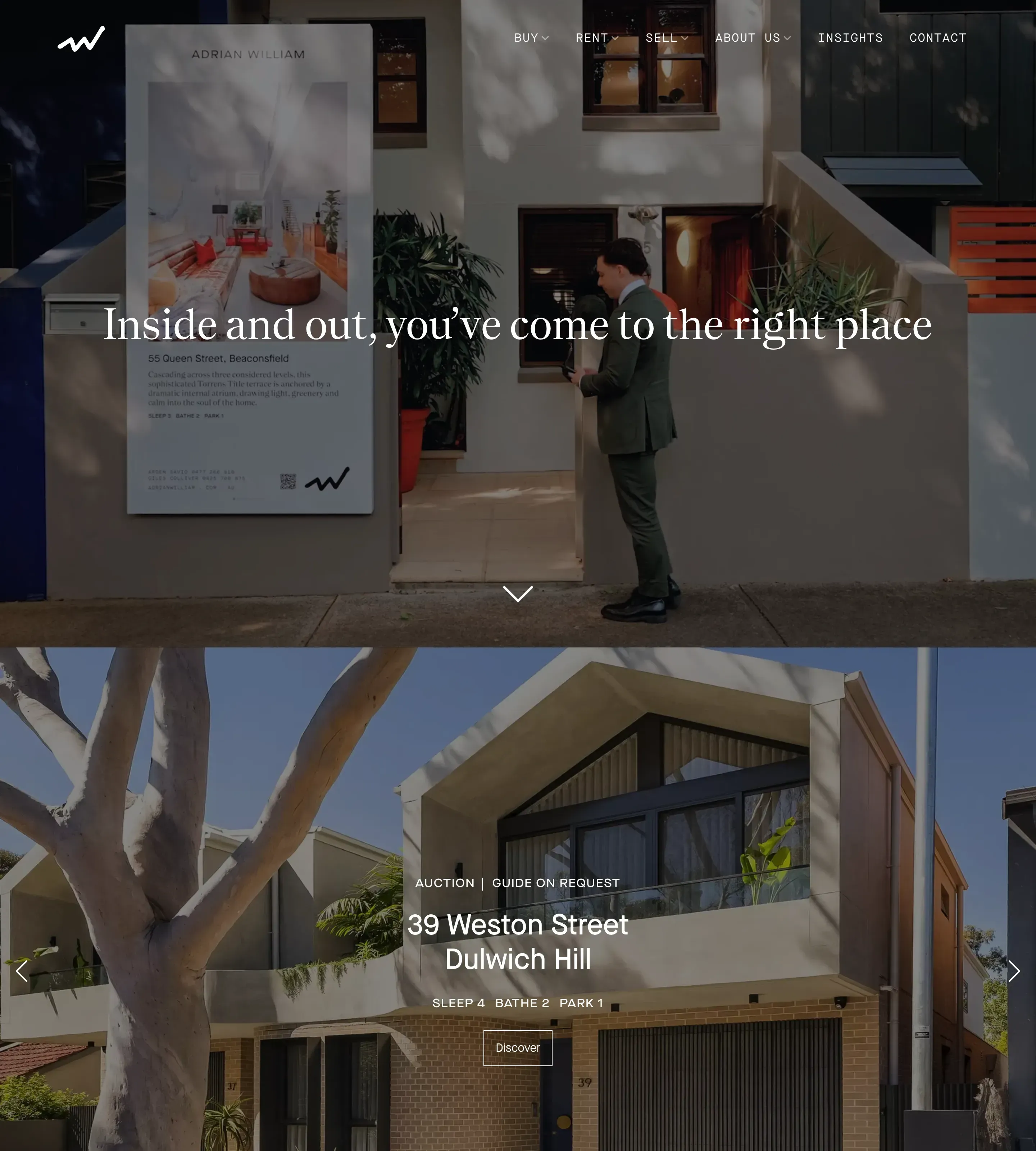 Homepage of Adrian William