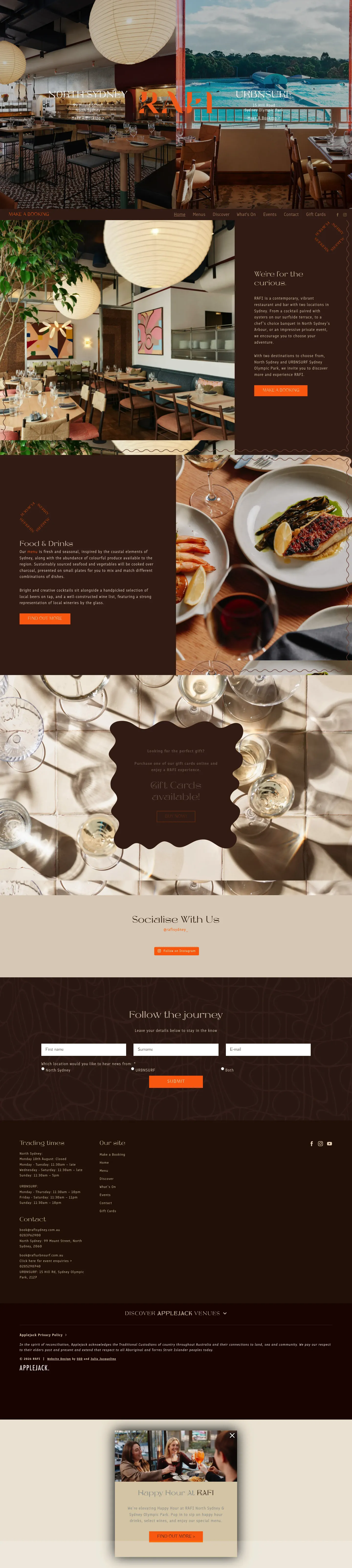 Homepage of Rafi