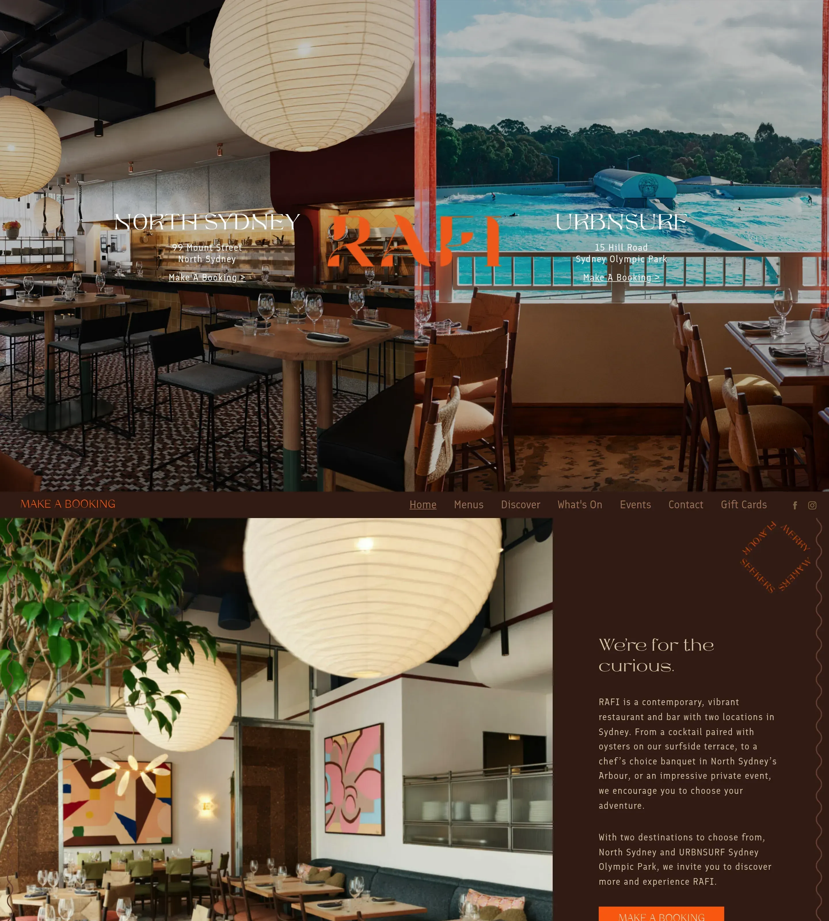 Homepage of Rafi
