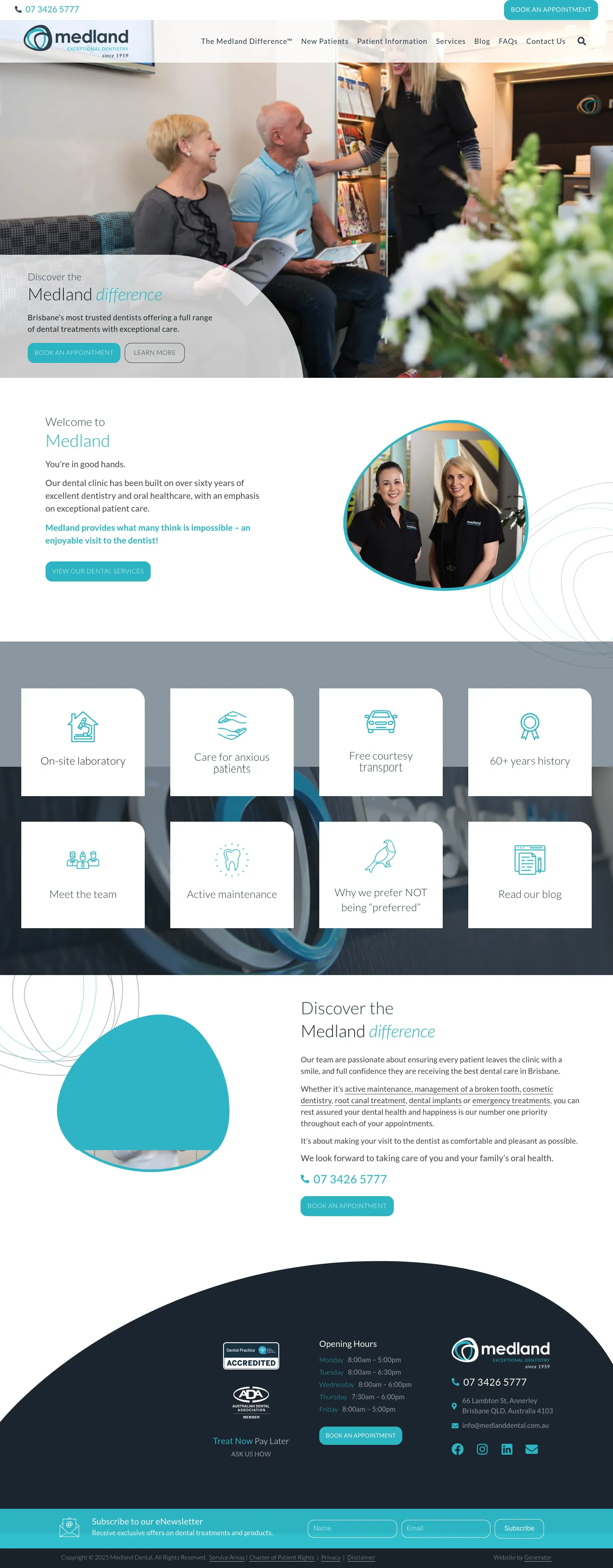 Homepage of medland