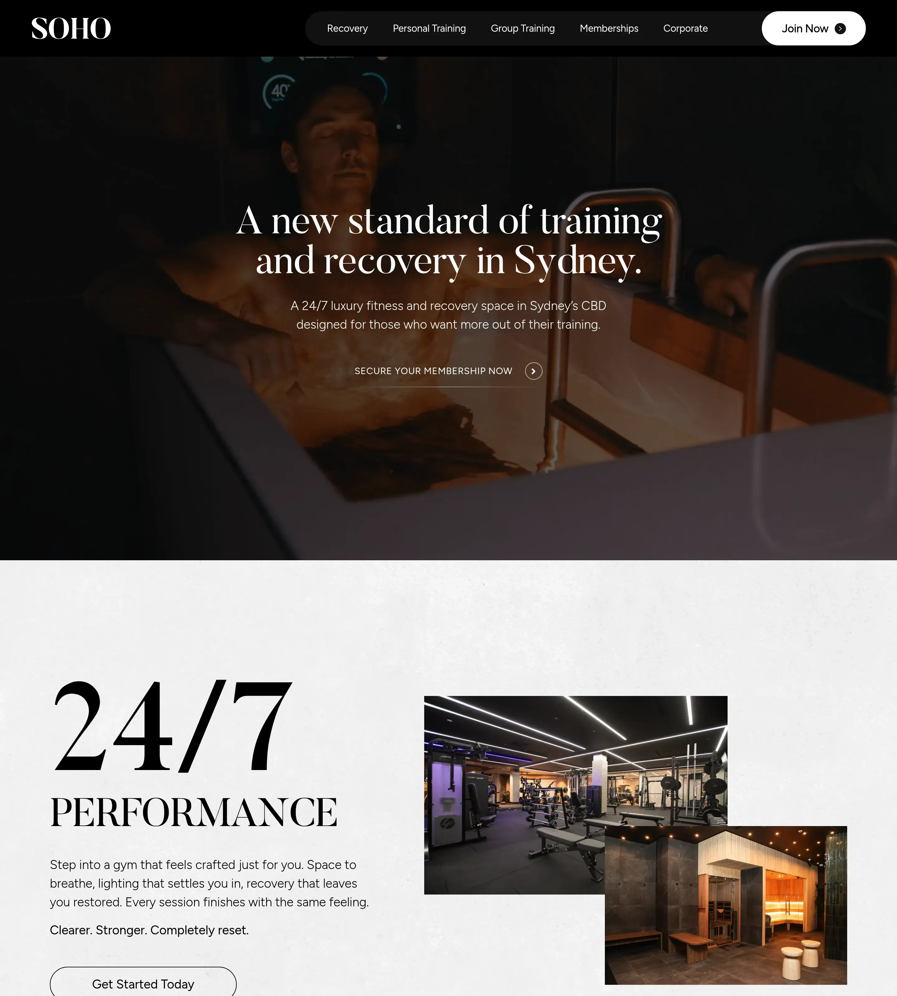 Homepage of SOHO