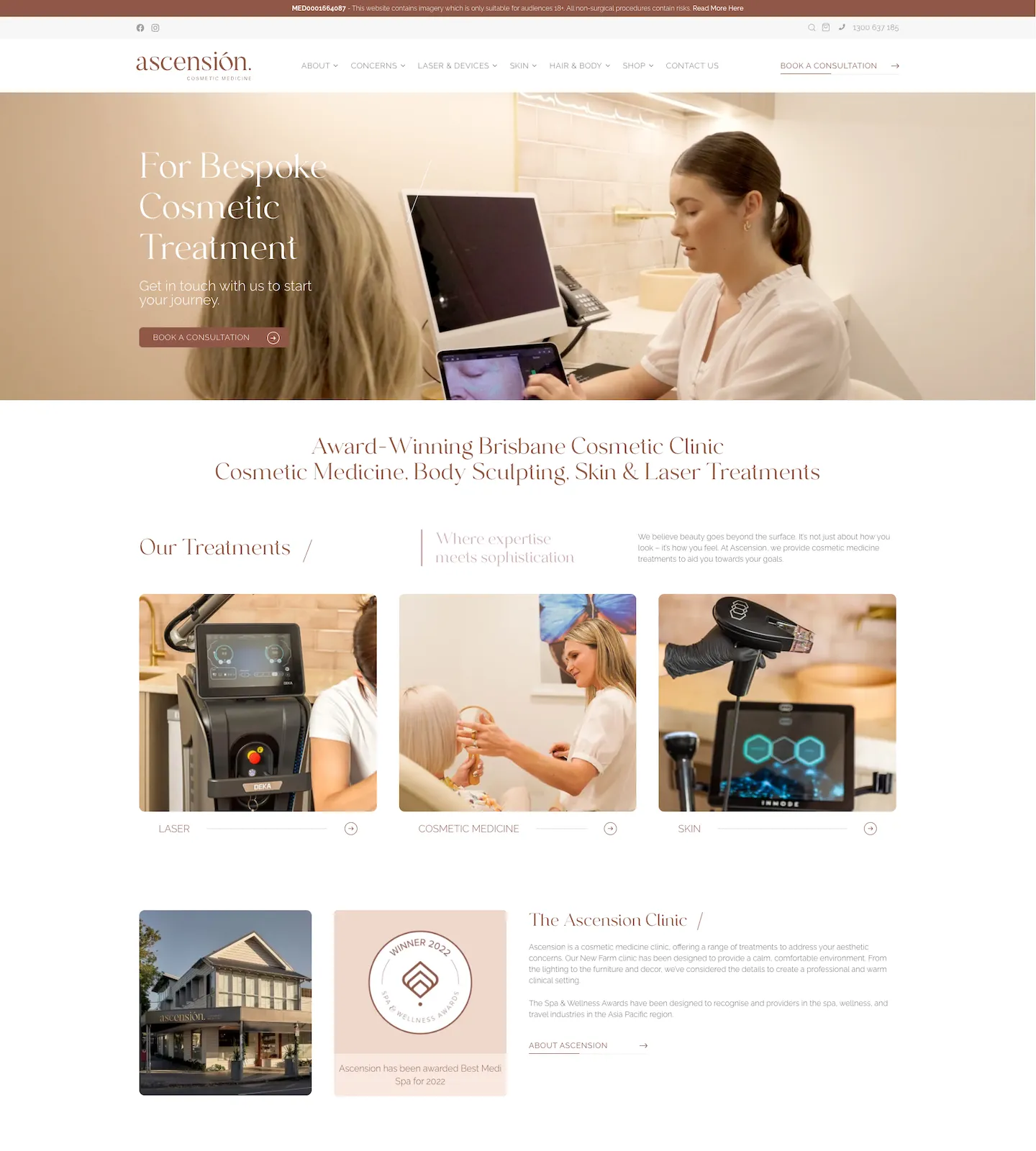 Homepage of Ascension