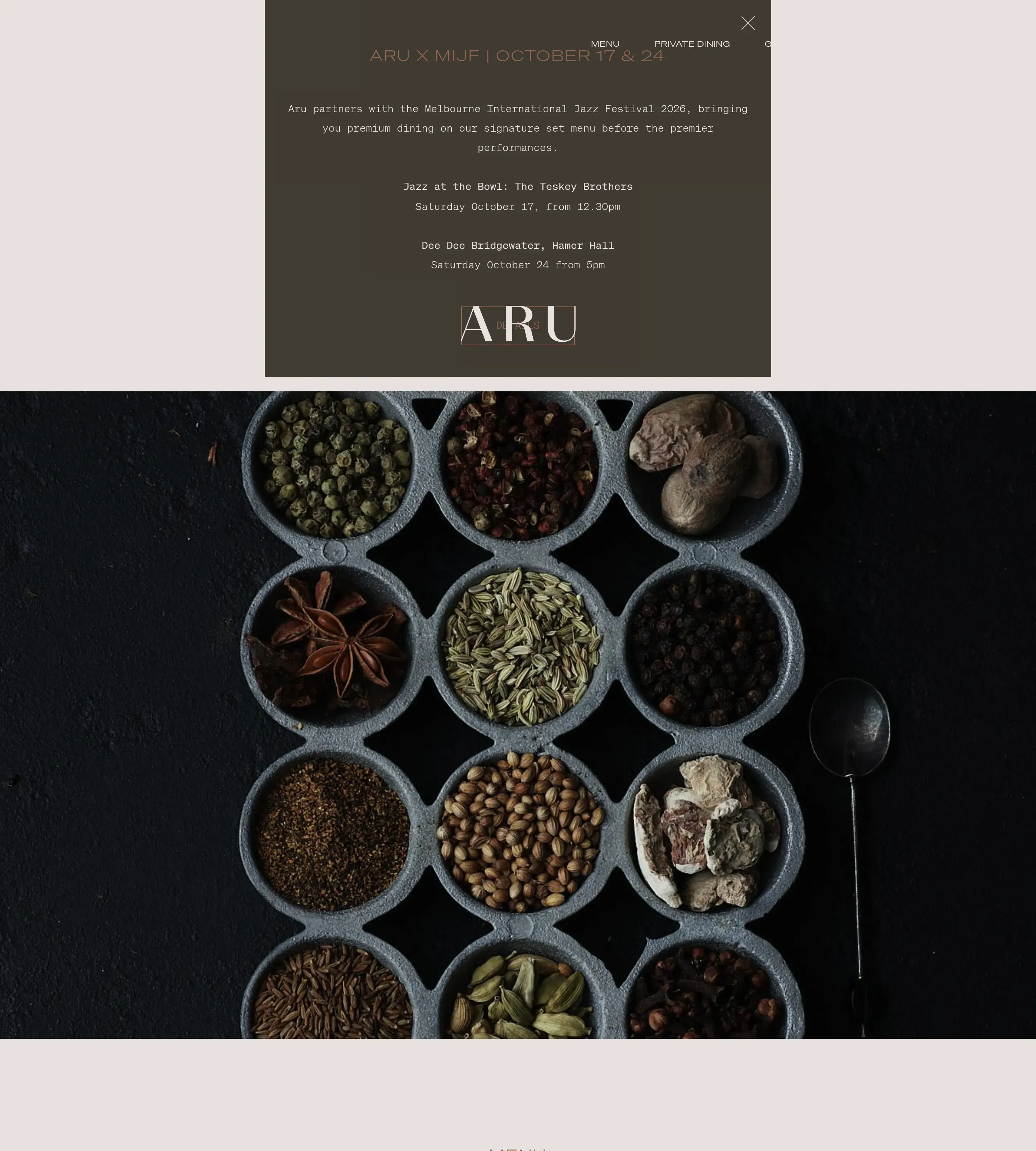 Homepage of ARU