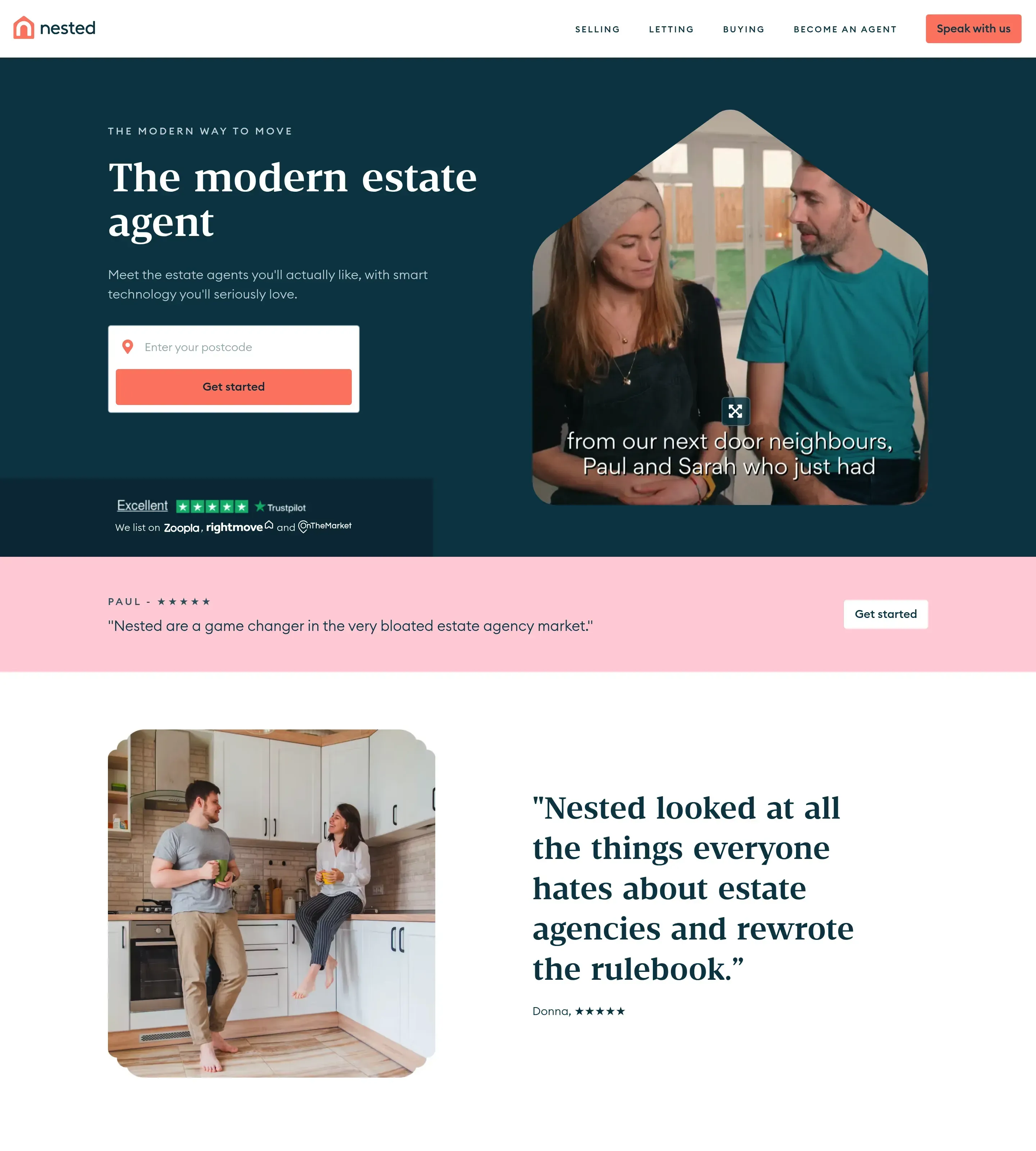 Homepage of Nested