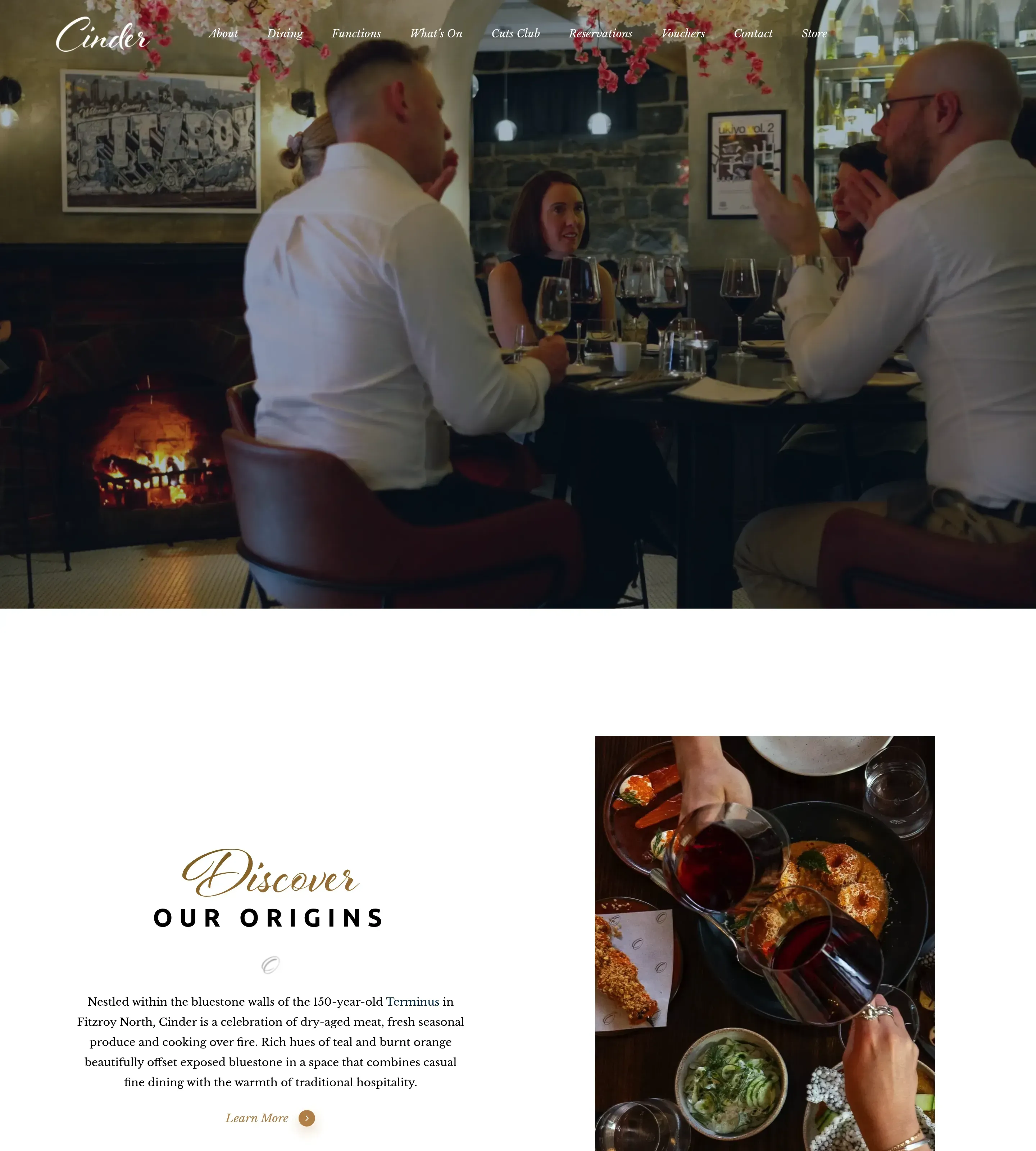 Homepage of Cinder