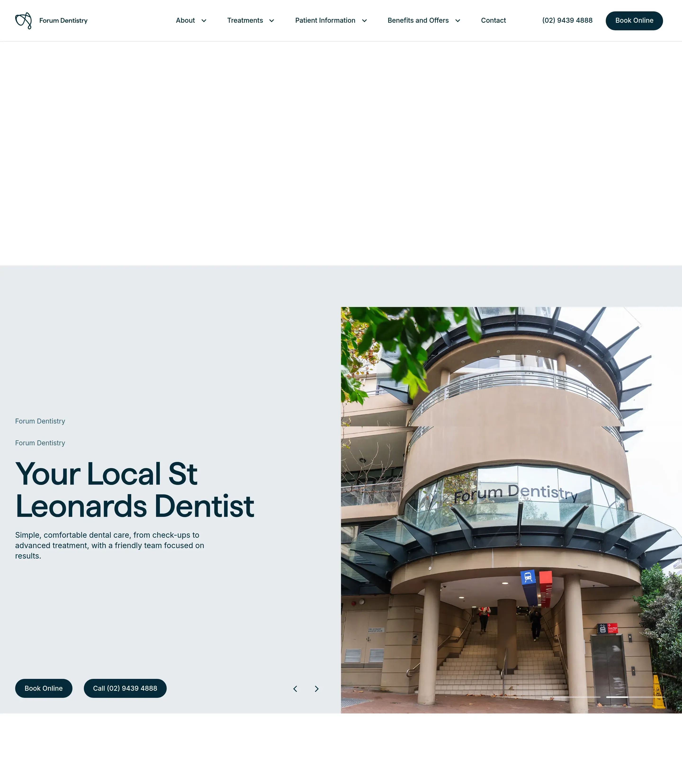 Homepage of Forum Dentistry