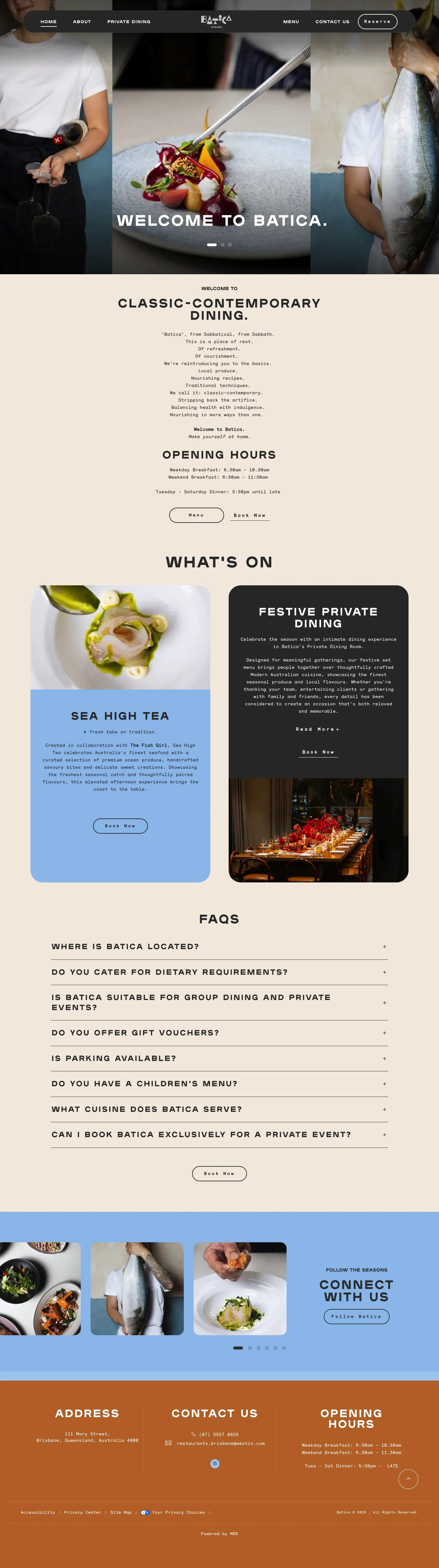 Homepage of Batica